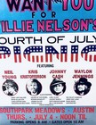 Willie Nelson J.  Cash W. Jennings RARE 1985 Texas July 4 Picnic Concert Poster — photo 8