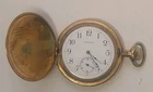 Antique 1904 Waltham Ensign Pocket Watch - 7J - For Parts/Repair - Gold Fill