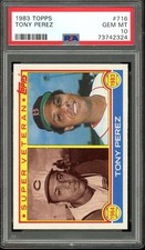 1983 Topps #716 Tony Perez SV Super Veteran HOF PSA 10 GEM MT MINT