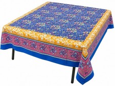Indian Hand Block Print Tablecloth Kitchen Linen 100 Cotton Floral 150 220 cm