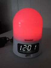 Sharp Sunrise Simulator Alarm Clock 2AMP USB Port Color Changing