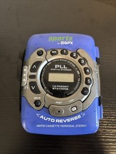 Sports by GPX C3317RS AM FM Personal Cassette Player Walkman untested