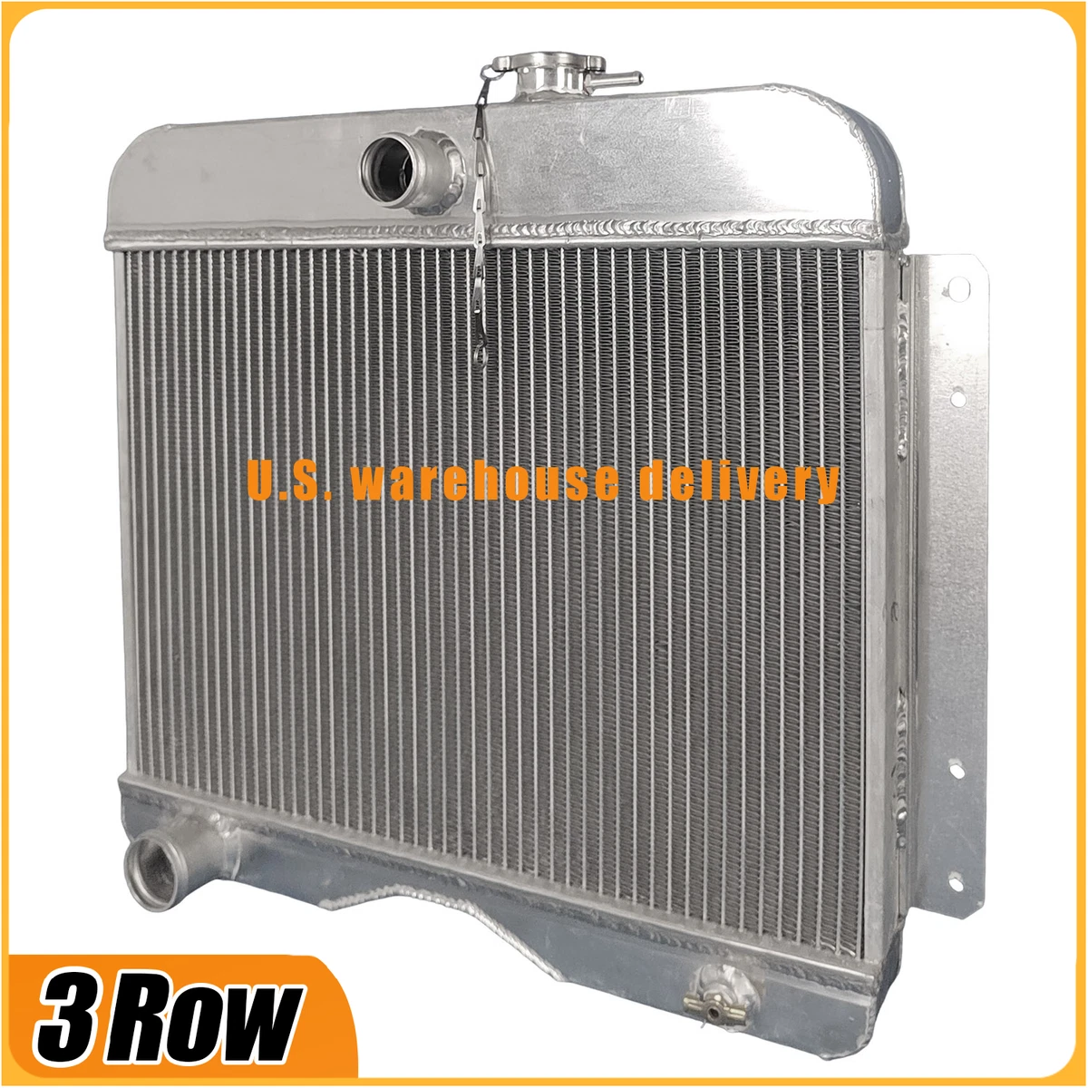 3 ROW FOR 1946-1964 Jeep Willys CJ3 CJ5 CJ6 Truck 2.2L ALL ALUMINUM RADIATOR 3 ROW FOR 1946-1964 Jeep Willys CJ3 CJ5 CJ6 Truck 2.2L ALL ALUMINUM RADIATOR