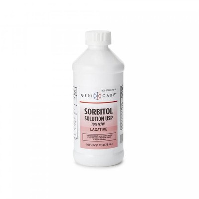 Geri-Care Sorbitol Solution USP, 70% W/W, Laxative, 16 fl. oz., 12 Count