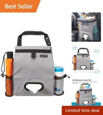 Effortless Car Trash  Tissue Holder with Adjustable Headrest Strap - Leakproof