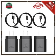 Type C Charger 25W Type C Super Fast Charging Block USB C Charger Cable
