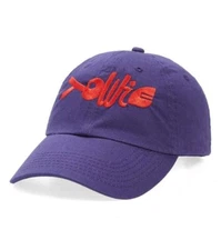 YOWIE LOGO EMBROIDERED DAD BASEBALL CAP IN PURPLE/ RED $35
