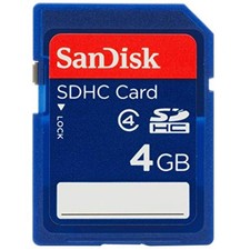 SanDisk 4GB SDHC Memory Card Class 4 SDSDB-004G-B35