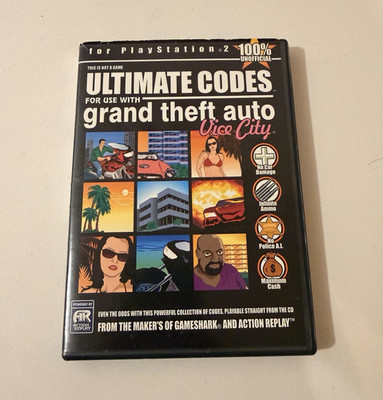 Codejunkies Ultimate Codes Cheat Code Disc for GTA Vice City PS2 w/ Case