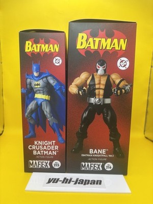 MAFEX Batman Knightfall Bane & Knight Crusader Batman Figure Set