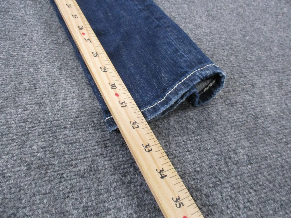 Pantalones de mezclilla Miss Me para mujer 28 pedrería ajustados bordados Y2K preppy Foto 4 de 4