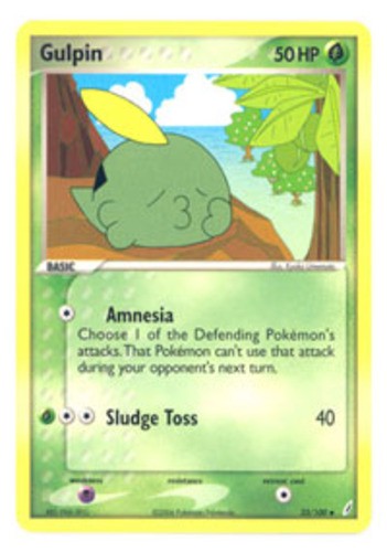 Gulpin - 33/100 - Uncommon - NM - EX Crystal Guardians