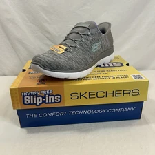 Skechers Women's slip ins Summits Dazzling Haze 8W 149937W Gray/multi mesh