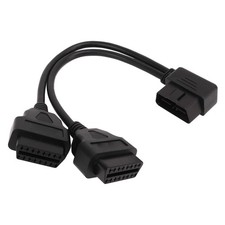 �OBD2 Splitter 1 In 2 Y Splitter Extension Cable 16Pin Car Diagnostic Extender