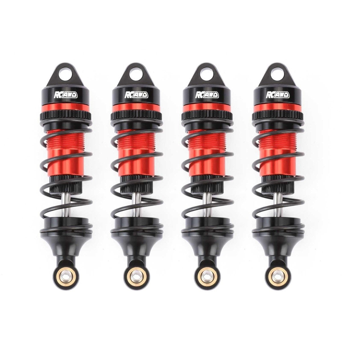 4 PCS Red All Metal Front Rear Shocks Set for Cen F450 F250 Series
