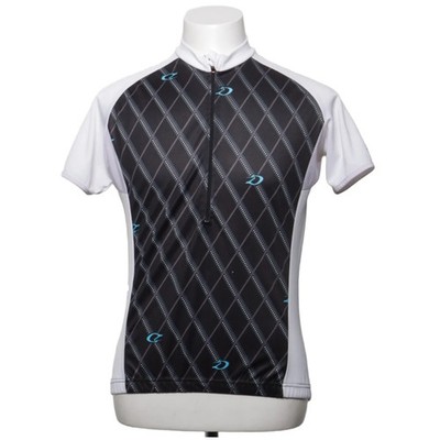 Dynamic, Fahrradtrikot, Größe: L, Schwarz/Weiß/Grau, Polyester, Karo #WSW