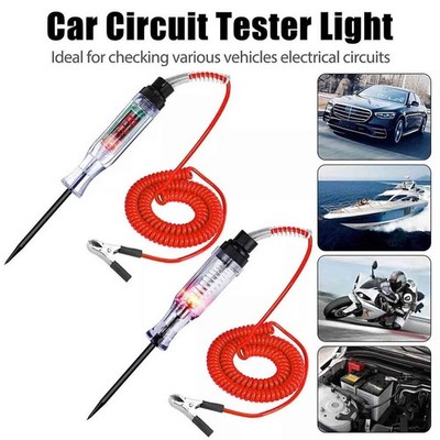 6-24V Digital Voltage Circuit Tester x2 Automotive Testing Light Cars Trucks
