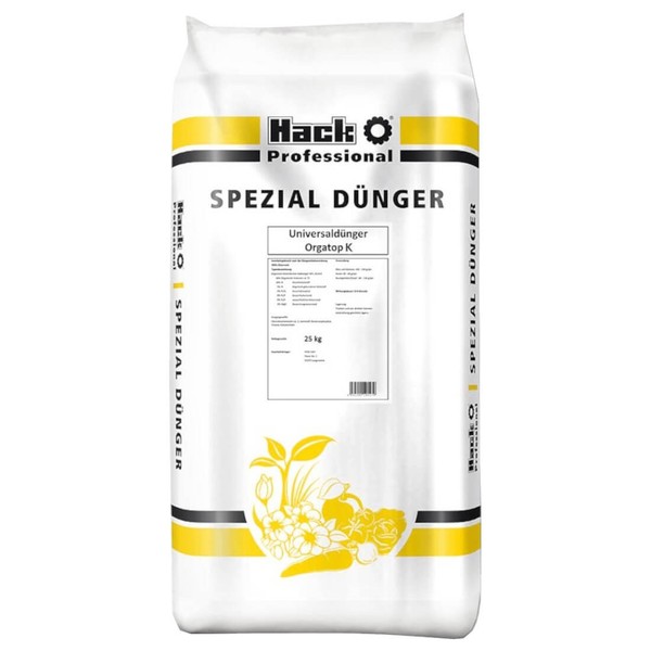 Hack Profi Orgatop K 25 Kg NPK DüNger 5-3-2 GartendüNger RasendüNger BiodüNg-image