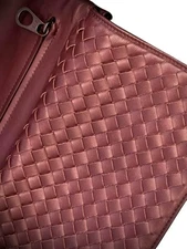 BOTTEGA VENETA Clutch Bag/Second Bag Intrecciato Leather Pink From Japan Authen
