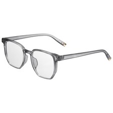 Sunglasses for Women Men, PC Square Sunglasses, Transparent Gray  Transparent