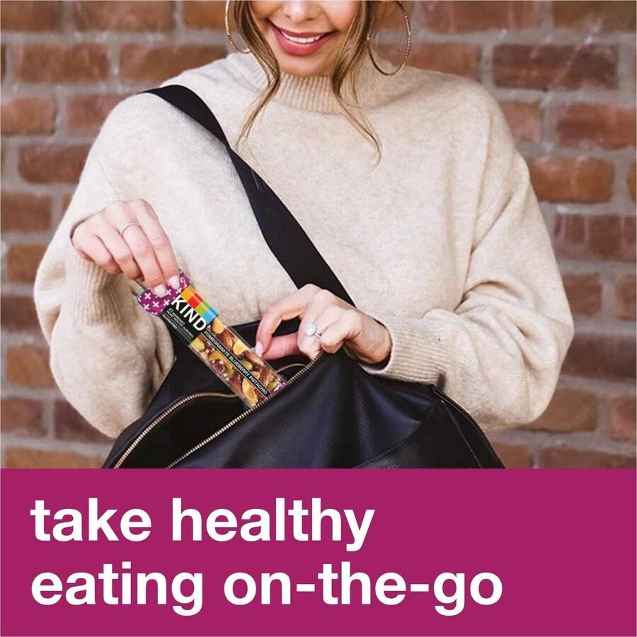 Barra Kind Pomegranate Blueberry Pistachio Plus - Sin gluten, sin colesterol, Foto 4 de 4