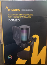 Maono Gaming USB Microphone With Noise Cancelling DGM20 BLACK OPEN BOX