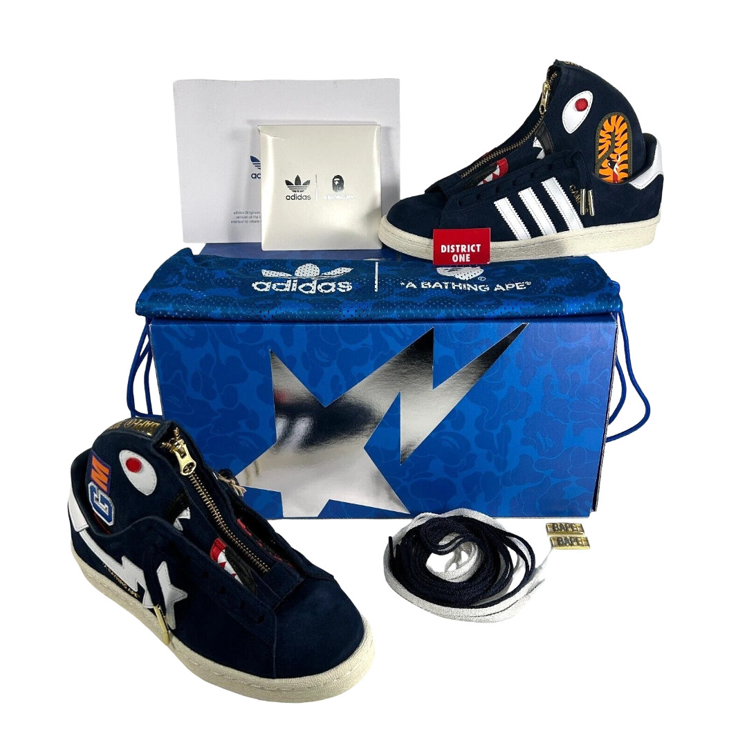 Купальник Ape BAPE x Adidas Campus 80s для друзей и семьи Темно-синий - Размер 55 40690₽