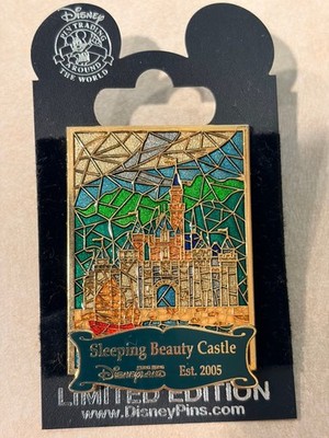 DLR Hong Kong Disneyland Castle 2008 Stained Glass LE Cast Exclusive Disney Pin