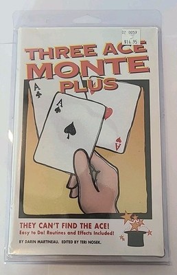 Three Ace Monte Plus, easy to do by Darin Martineau Houdini's magic Las Vegas
