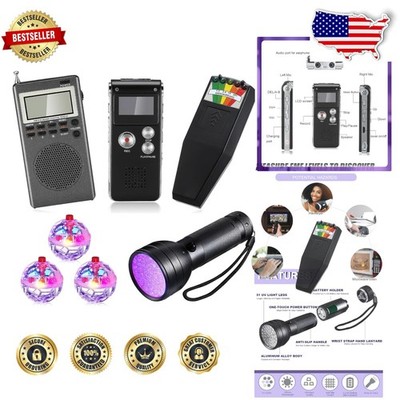 Advanced Ghost Hunting Tools: EMF, 8GB EVP Recorder, UV Blacklight, 36hr+ Record