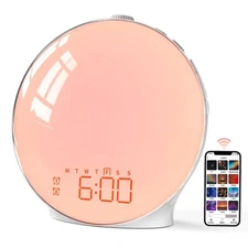 Sunrise Alarm Clock, Smart APP Control, Wake-up Light Compatible with Alexa, ...