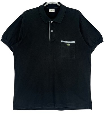 Lacoste Herren Freizeit Polohemd T-Shirt Kurzärmlig Schwarz Größe L