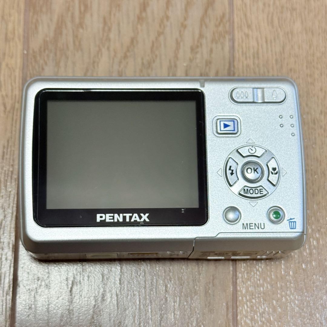 Pentax Optio E40 Compact Camera Used Retro Blue Photo