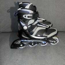 Bladerunner Pro 78 Rollerblades Mens Size 7 Max Wheel 78mm BLACK Blue