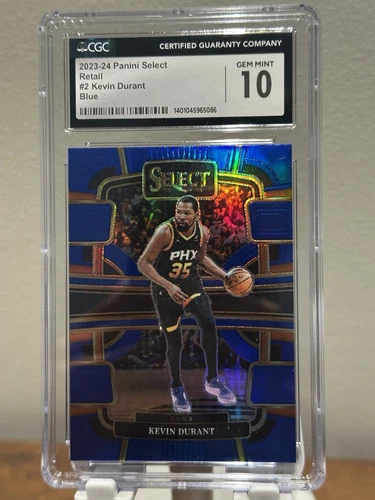 2023-24 Panini Select - Concourse Kevin Durant #2 Blue Prizm CGC 10