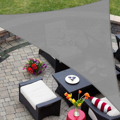 AsterOutdoor Sun Shade Sail Triangle 10' x 10' x 10' UV Block Canopy for Patio B