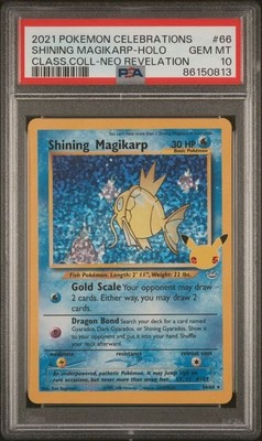 PSA 10 Gem Mint Shining Magikarp Celebrations Classic Collection