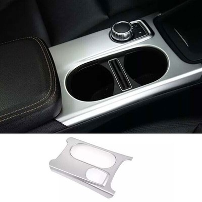 Central Console Water Cup Cover Trim ABS Fit For Benz GLA CLA 2013-2019 Silver
