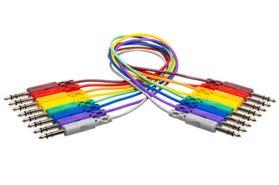 Hosa CSS-890 Balanced Patch Cables 1/4'' TRS 3ft - 8 Color-Coded Cables