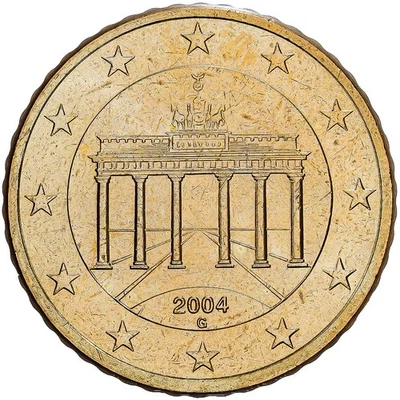République fédérale d'Allemagne, 50 Euro Cent, 2004, Stuttgart, Or nordique - Photo 1/2