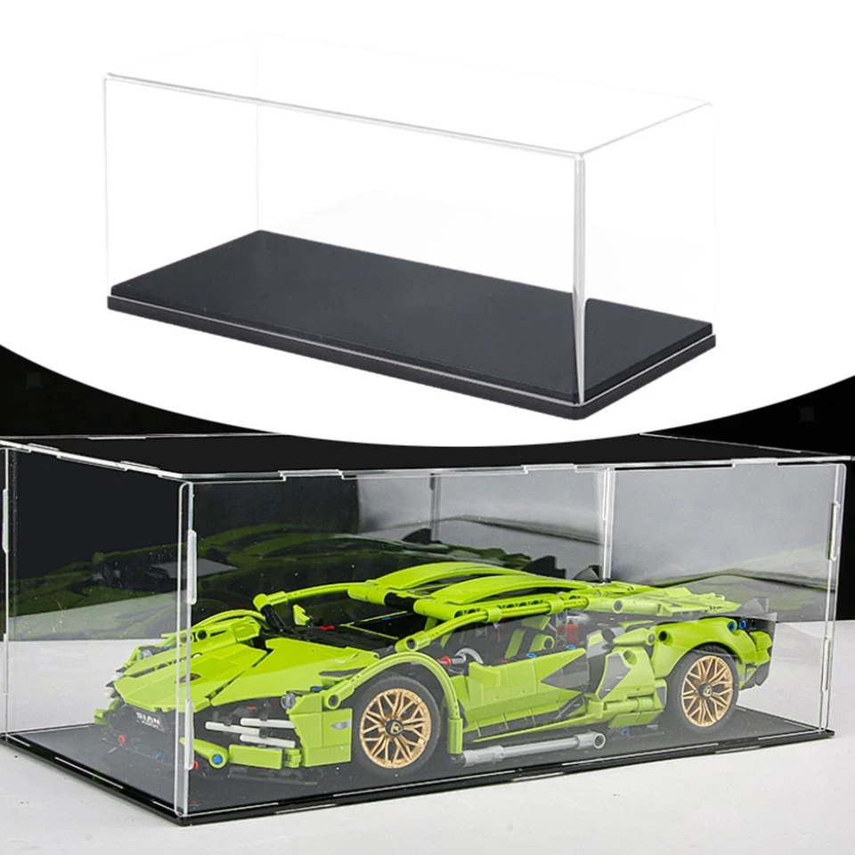 1:32 Model Car Display Box Acrylic Display Case Multifunctional with Black Base - Image 2 of 4