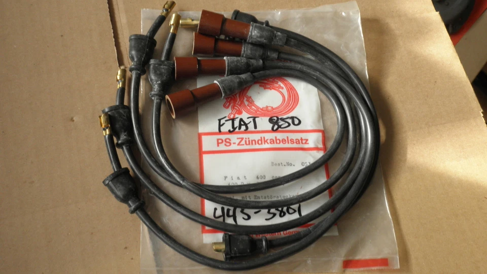Juego de cables de encendido de cobre PVL#053 alemán PVL#053 NUEVO DE STOCK Fiat/Abarth#8986 64-73 600.850 Foto 3 de 4