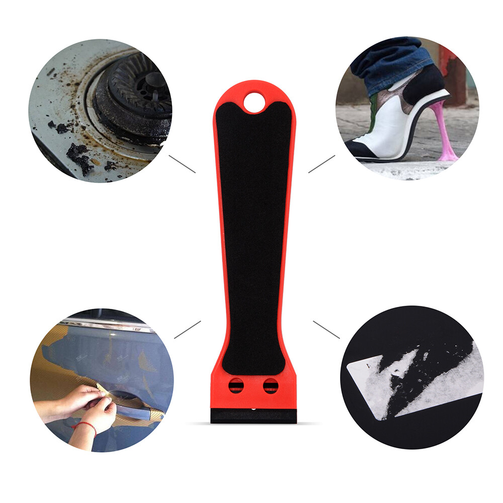Sticker Removal Tool Plastic Razor Blade Scraper Kit - 2 Tools + 100 ...