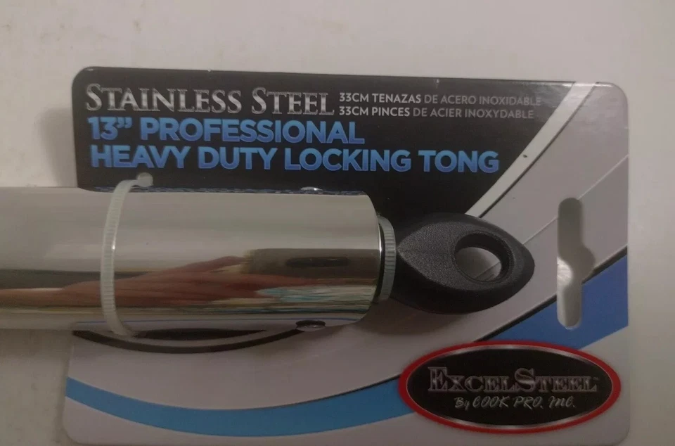 Pinzas ExcelSteel 13" Profesional Resistente Pinzas de Bloqueo Espejo Pulido Paquete de 2 Foto 3 de 4