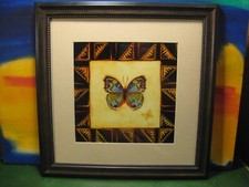 Decorative Butterfly Framed Wall Art by Giftcraft