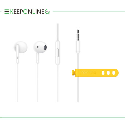 Original Realme Official Buds Classic RMA2001 3.5 mm Jack Half In-Ear Earphones 
