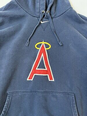 Y2K Nike Los Angeles Angels Hoodie Men Sz XL Blue Center Y2K Nike Los Angeles Angels Hoodie Men Sz XL Blue Center