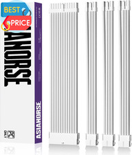 16AWG PSU Cable Extension Sleeved Custom Mod GPU PC Audio Video Power Supply Sof