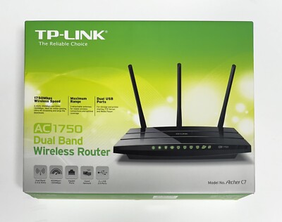 TP-Link Wireless Dual-Band Gigabit Router AC1750 Archer C7 - Used