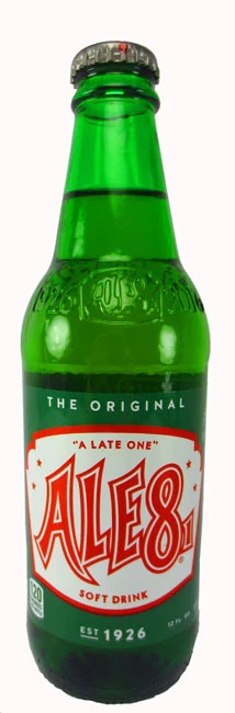 Ale 8 One "The Original Soft Drink" Soda Pop Glass Bottles   12 BOTTLES